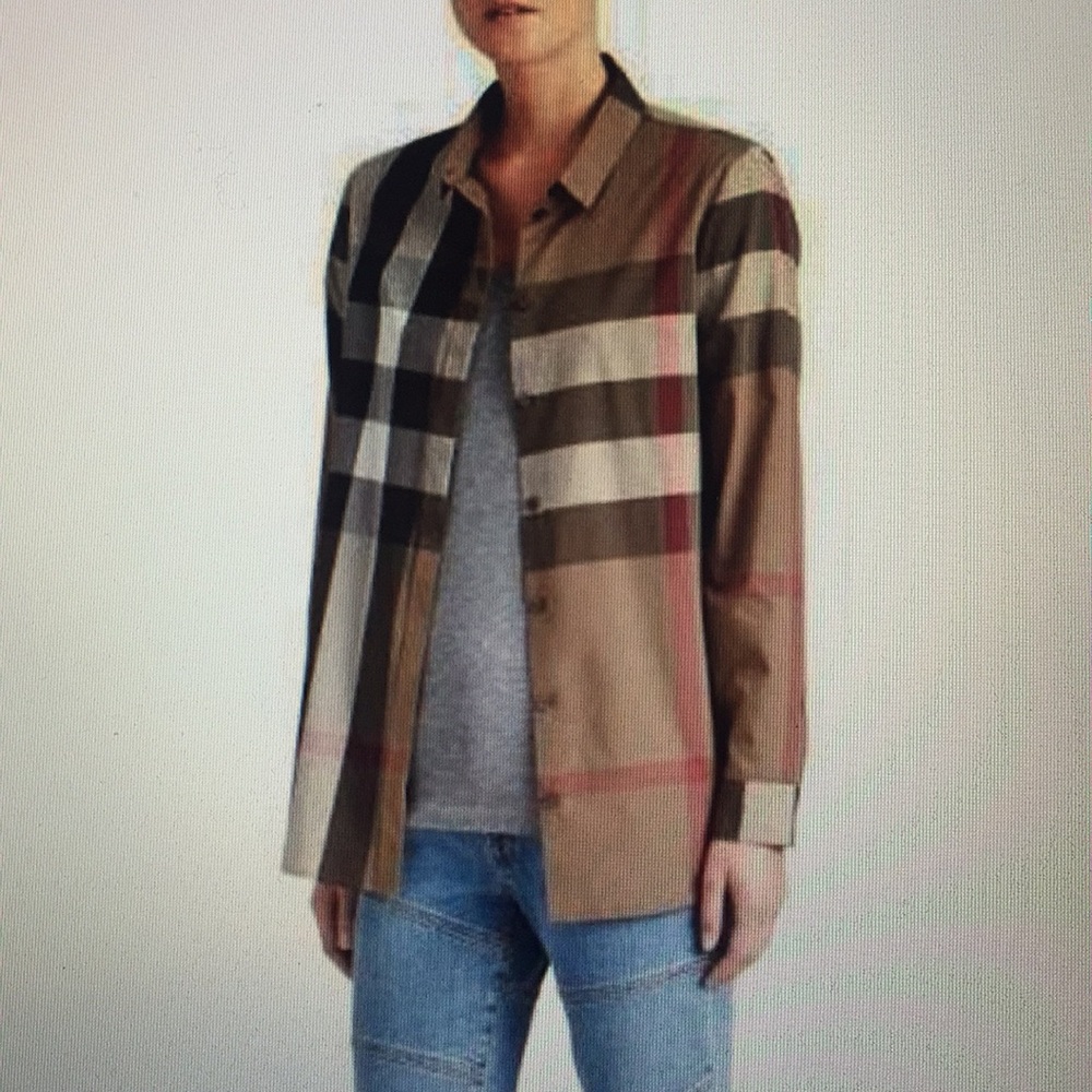 Burberry Brit check poplin shirt, size XS - Picture 5 of 8
